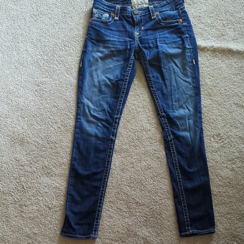 Big Star Blue Skinny Jeans with Stretch